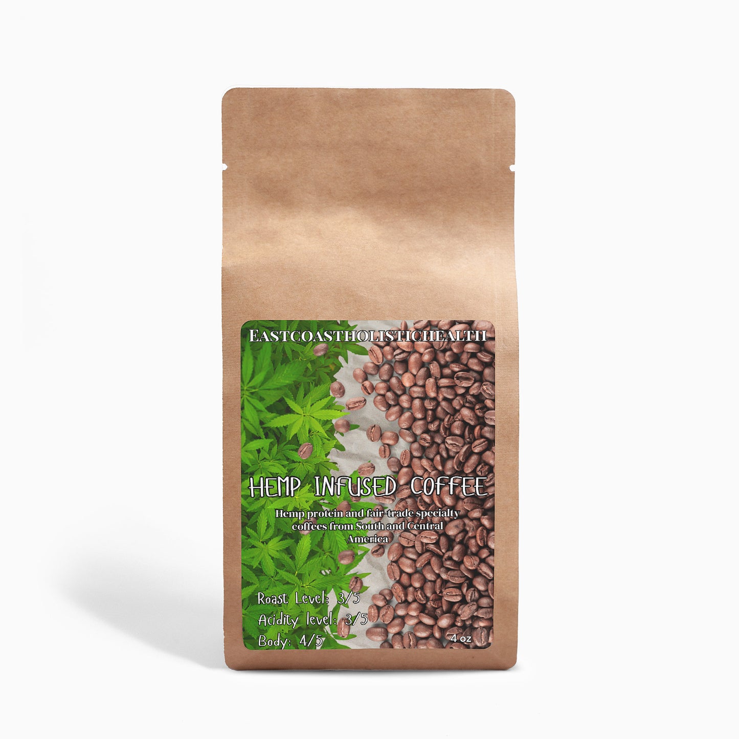 Hemp Coffee Blend - Medium Roast 4oz