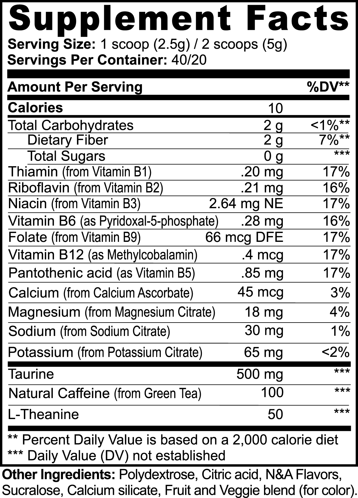 Vyta+ Energy Powder (Fruit Punch)