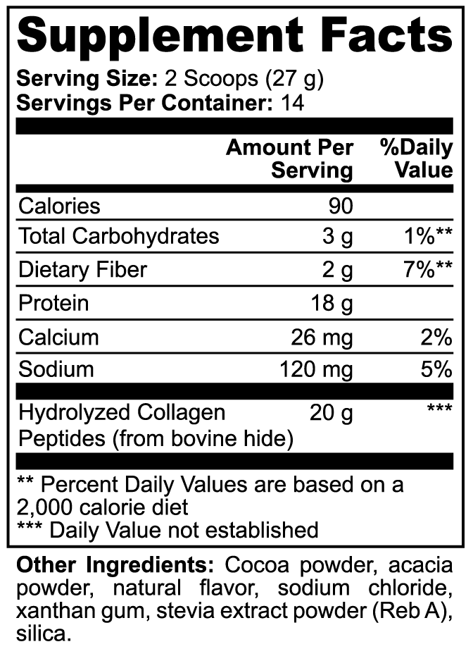 Vyta+ Grass-Fed Collagen Peptides Powder (Chocolate)