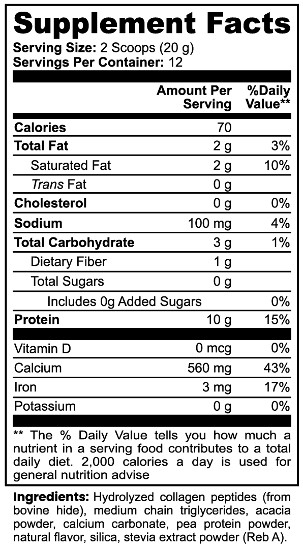 Vyta+ Grass-Fed Collagen Creamer (Vanilla)