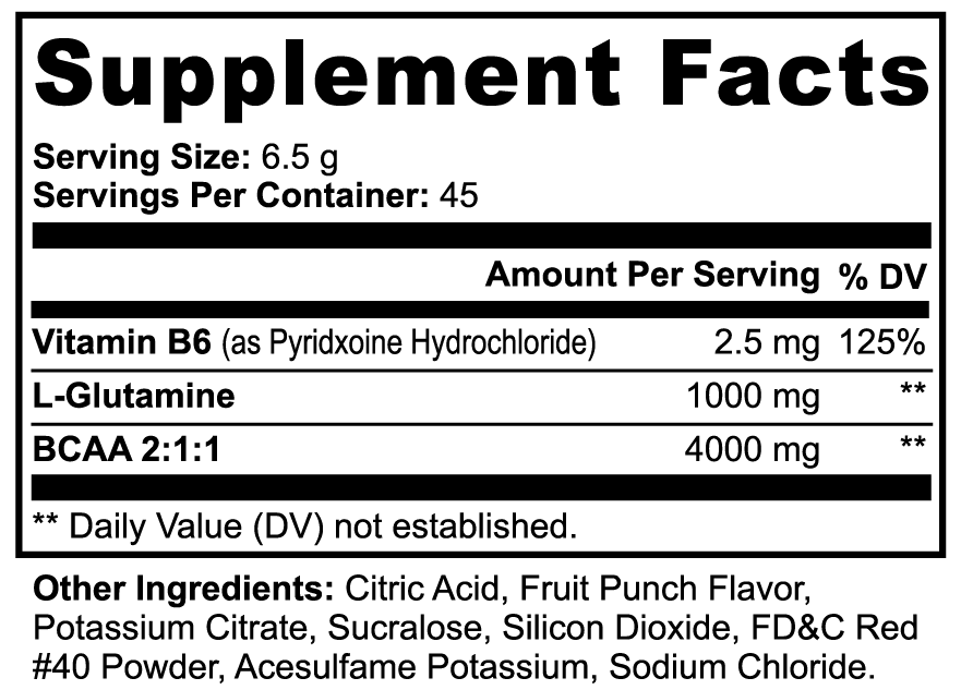 Vyta+ BCAA Shock Powder (Fruit Punch)