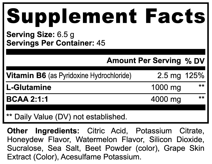 Vyta+ BCAA Post Workout Powder (Honeydew/Watermelon)