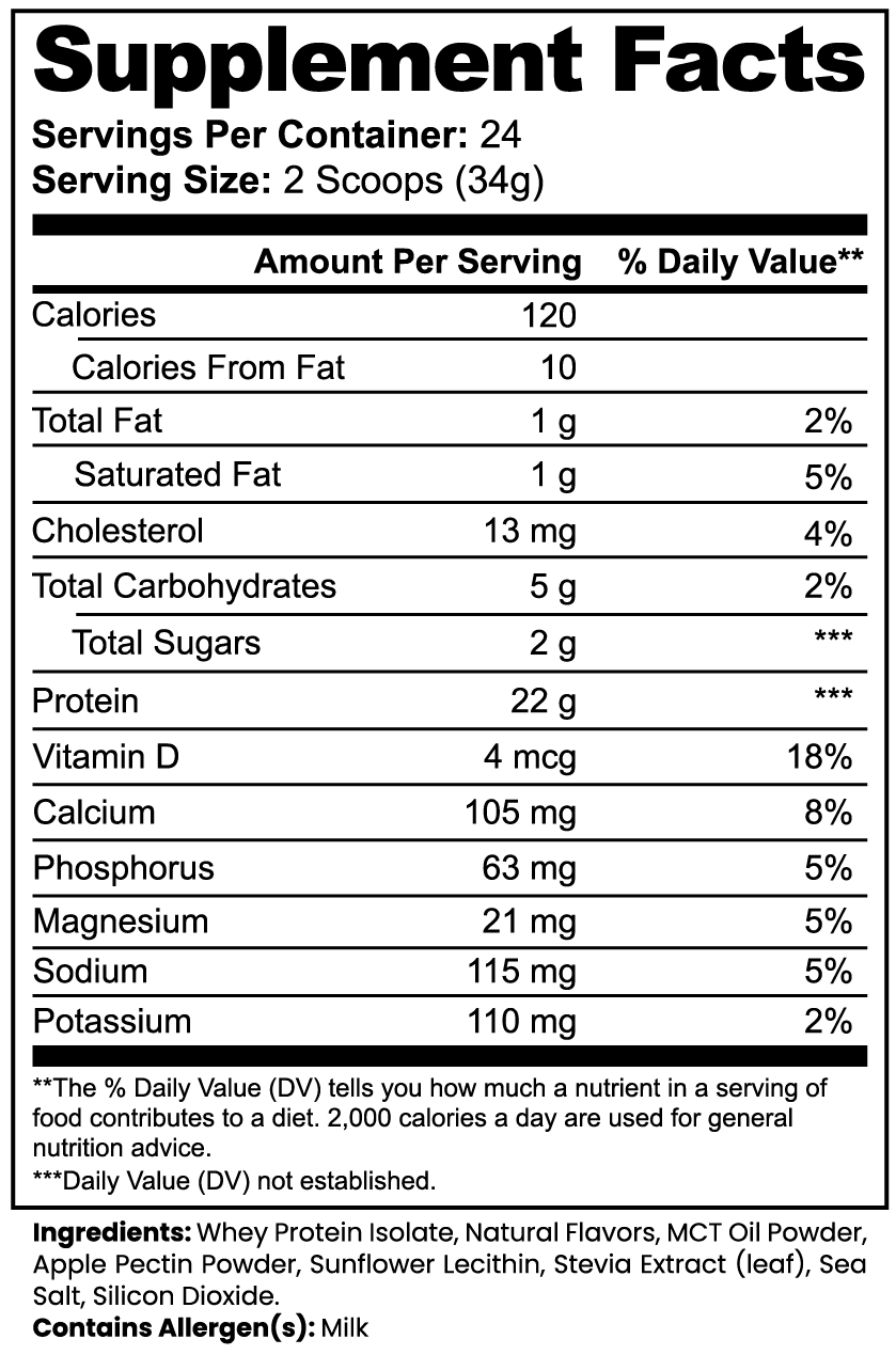 Vyta+ Advanced 100% Whey Protein Isolate (Vanilla)